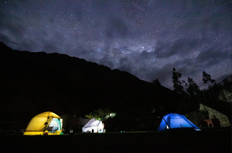 Campsite on the Inca trail