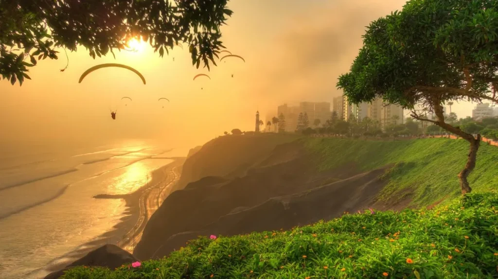Lima coastline