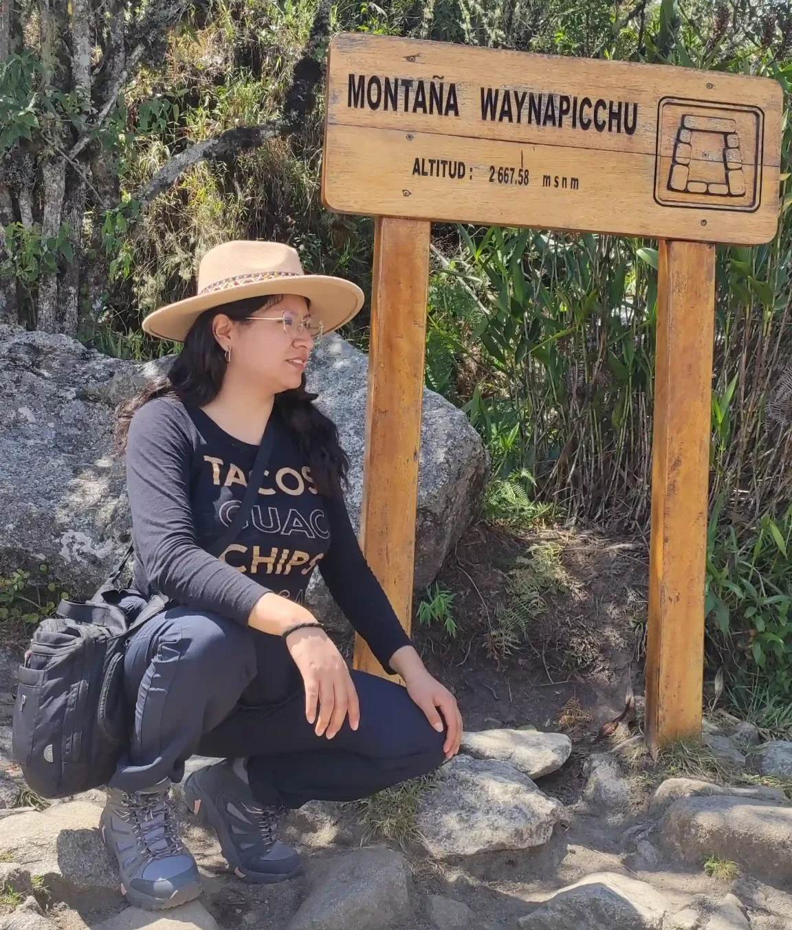 Alexandra at Wayna Picchu