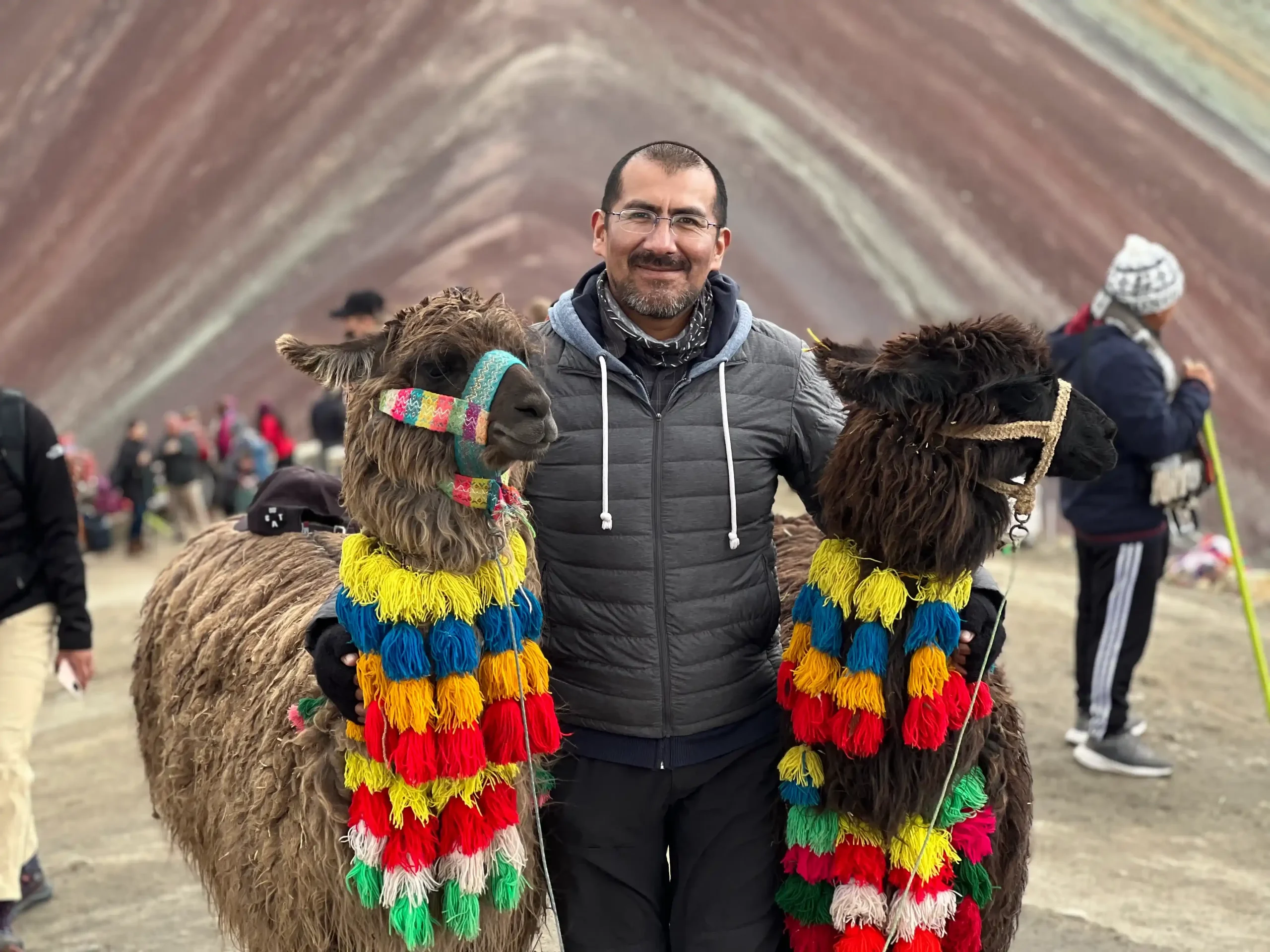 Juan Carlos Juro at Rainbow Mountain