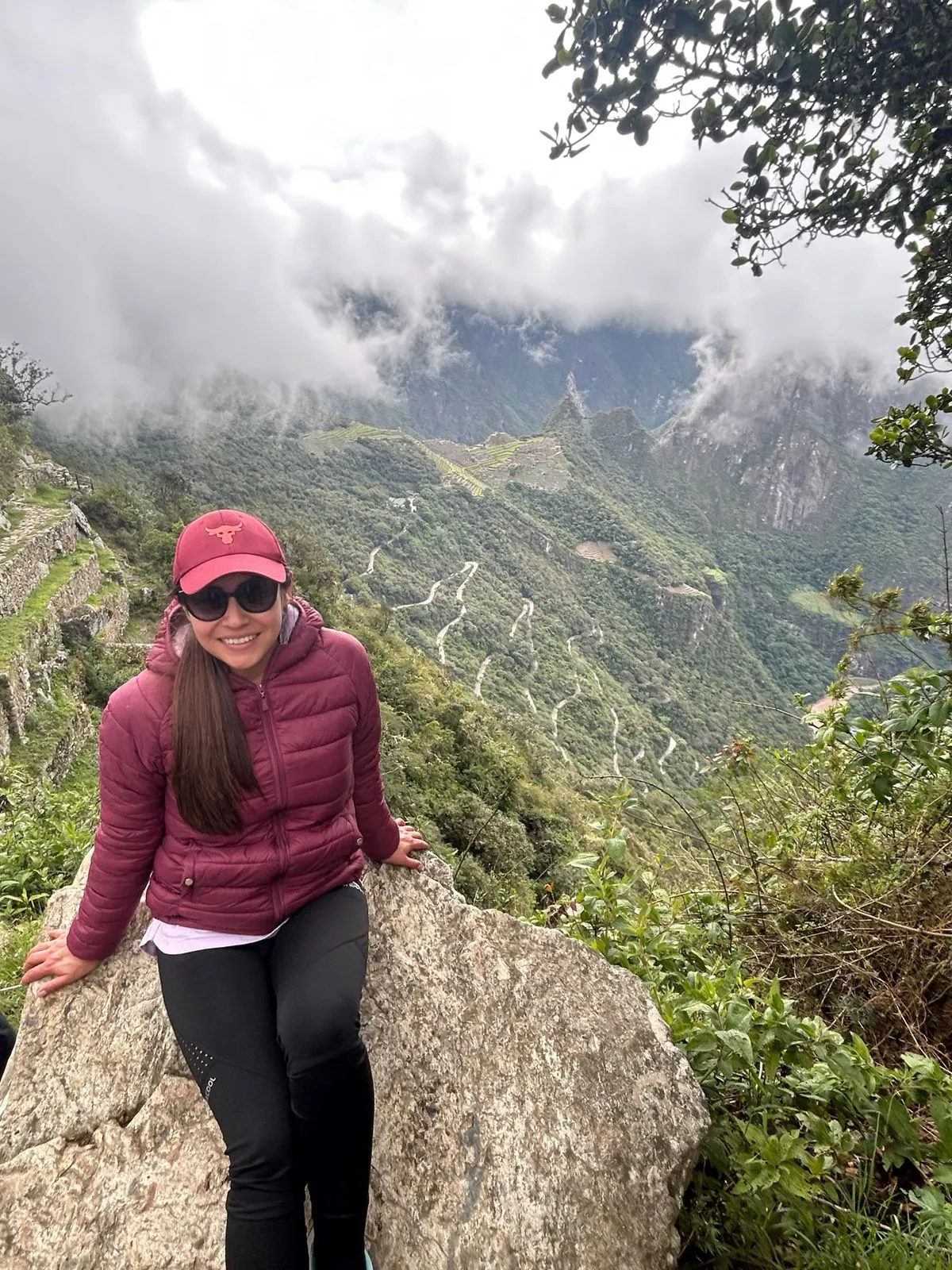 Katherine at Machu Picchu Mountain